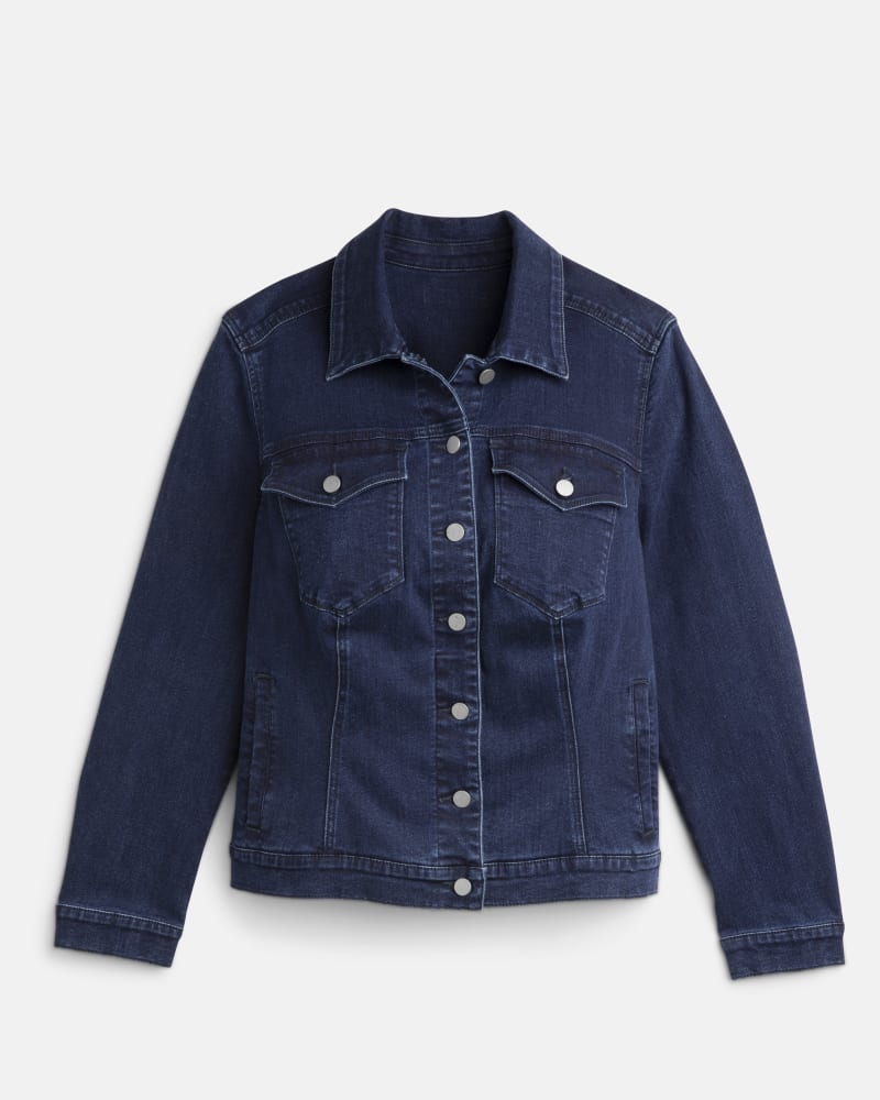 Front of plus size Amaris Denim Jacket by Meri Skye | Dia&Co | dia_product_style_image_id:178443